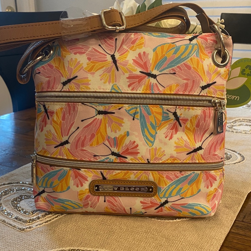Lily Bloom Colorful Butterfly Crossbody Bag